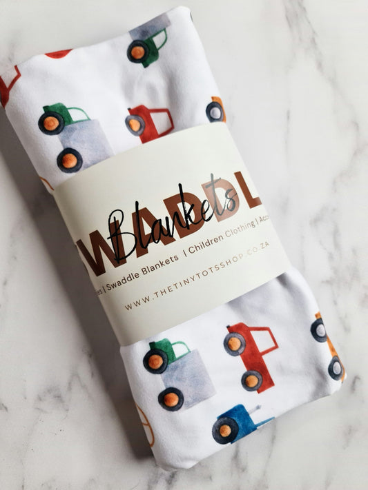 Swaddle Blanket Set- Cars and Trucks