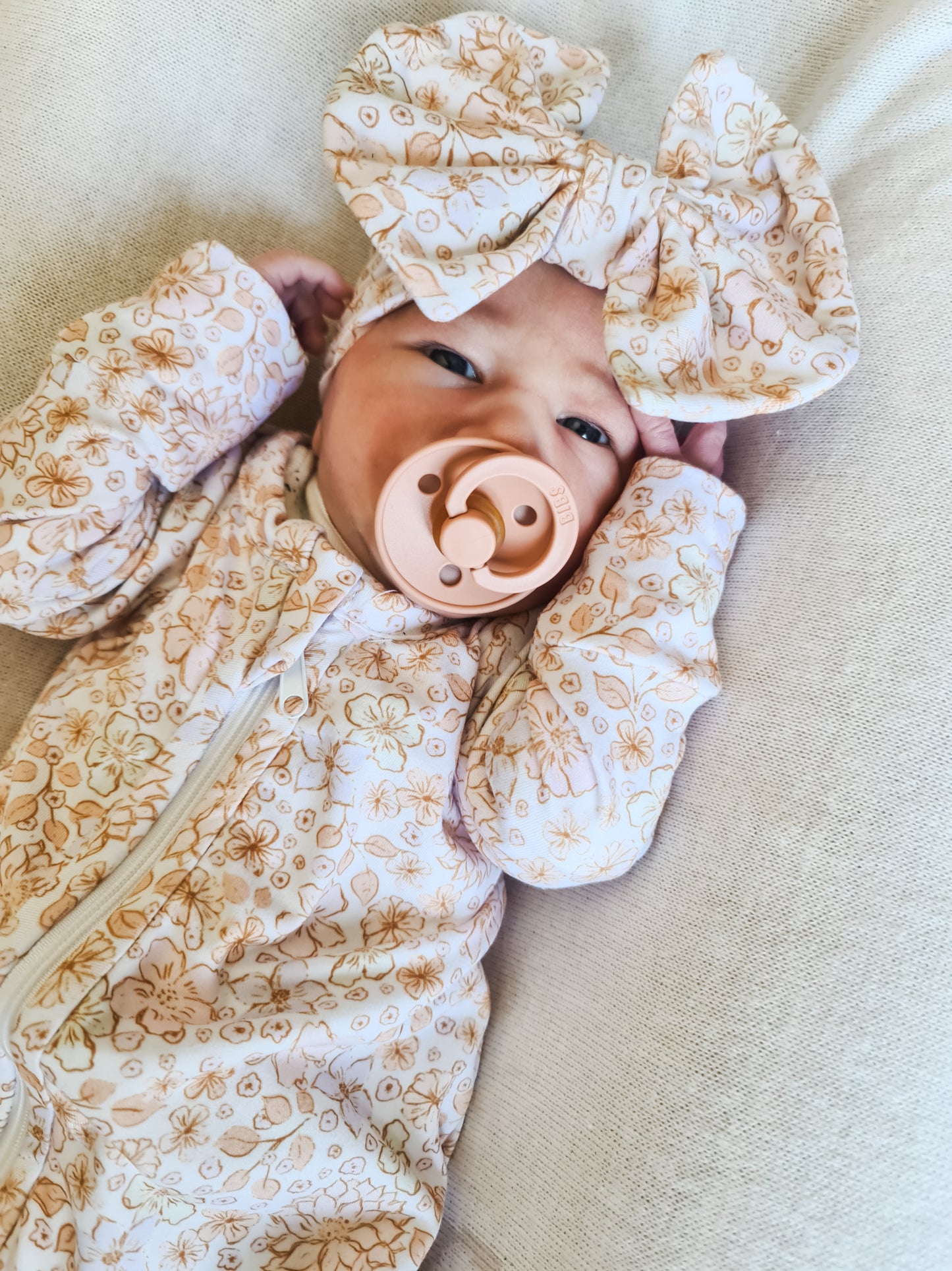 Big Bow Headband-Lavender Fields