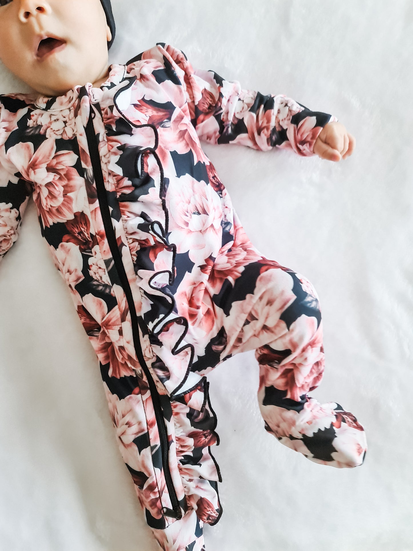 Frilly Zippy Grow- Black and Pink Peonies