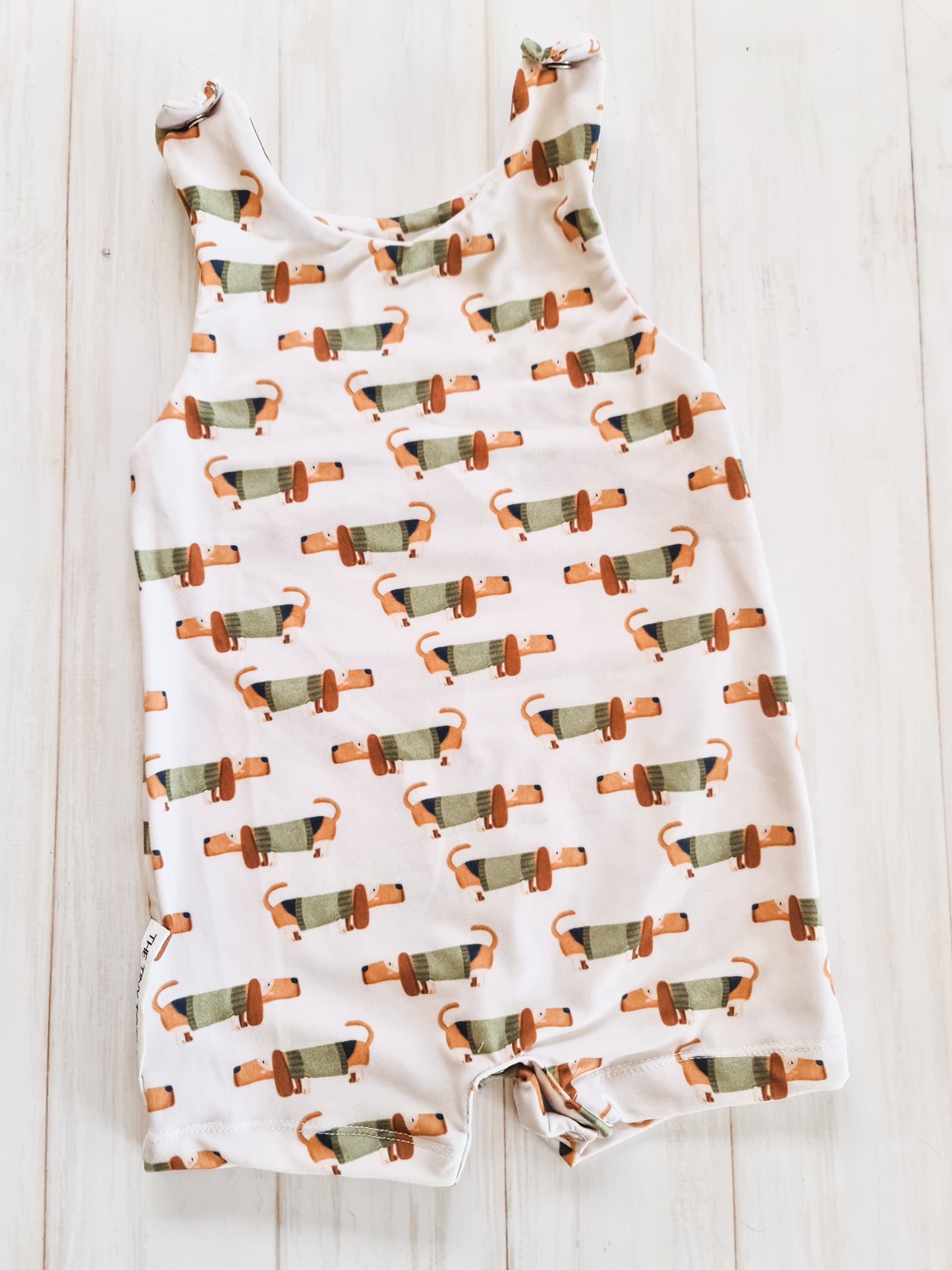 Summer Romper- Basset Dogs