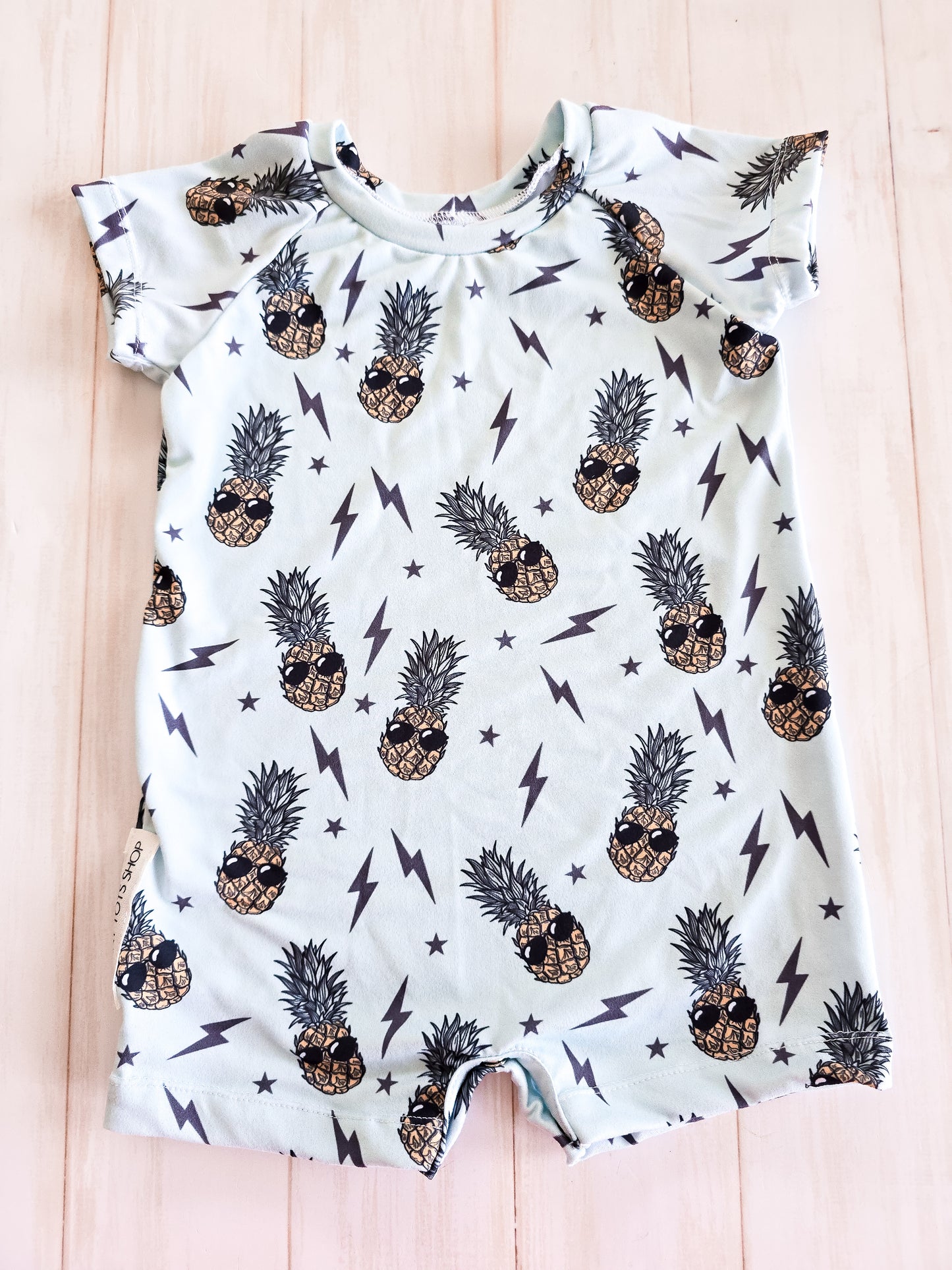 Raglan Romper- Pineapples