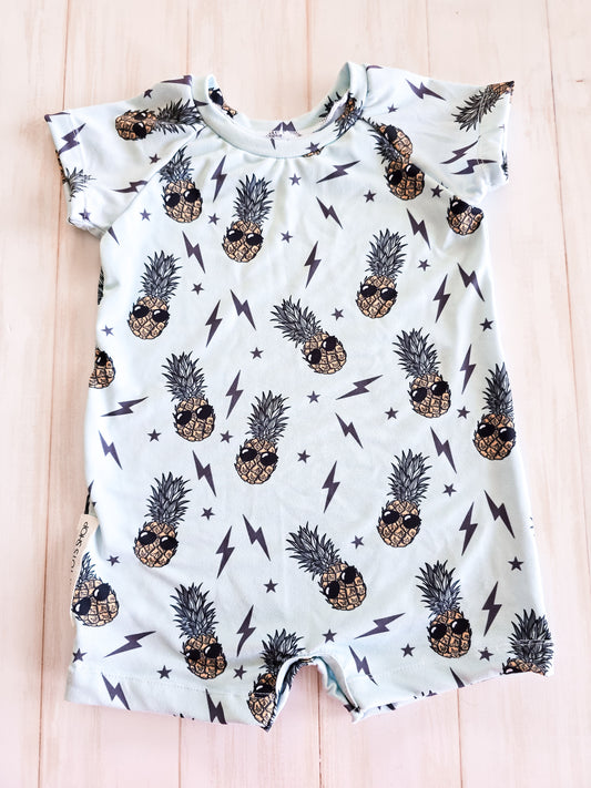 Raglan Romper- Pineapples