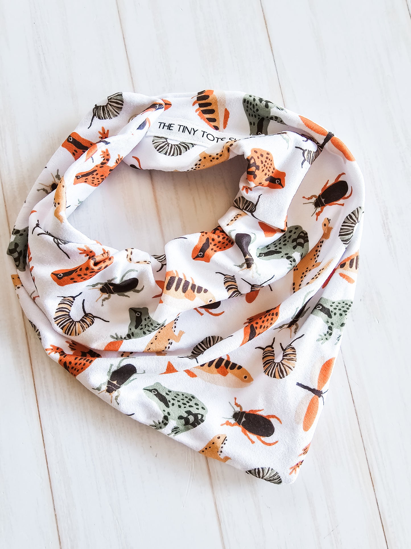 Bandana Bib- Creepy Crawlies