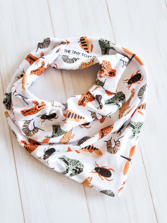 Bandana Bib- Creepy Crawlies