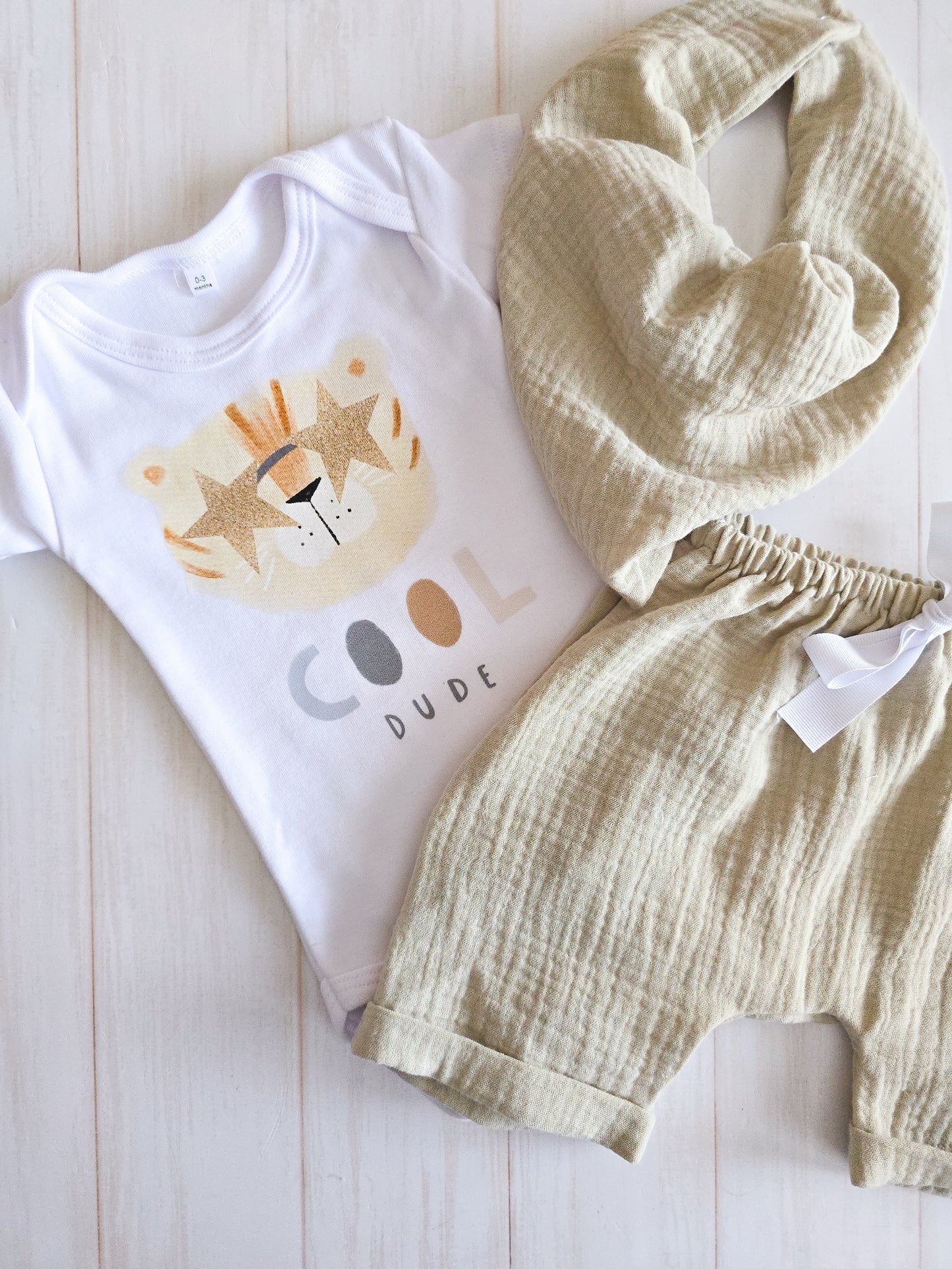 3 Piece Tiger set- Sage