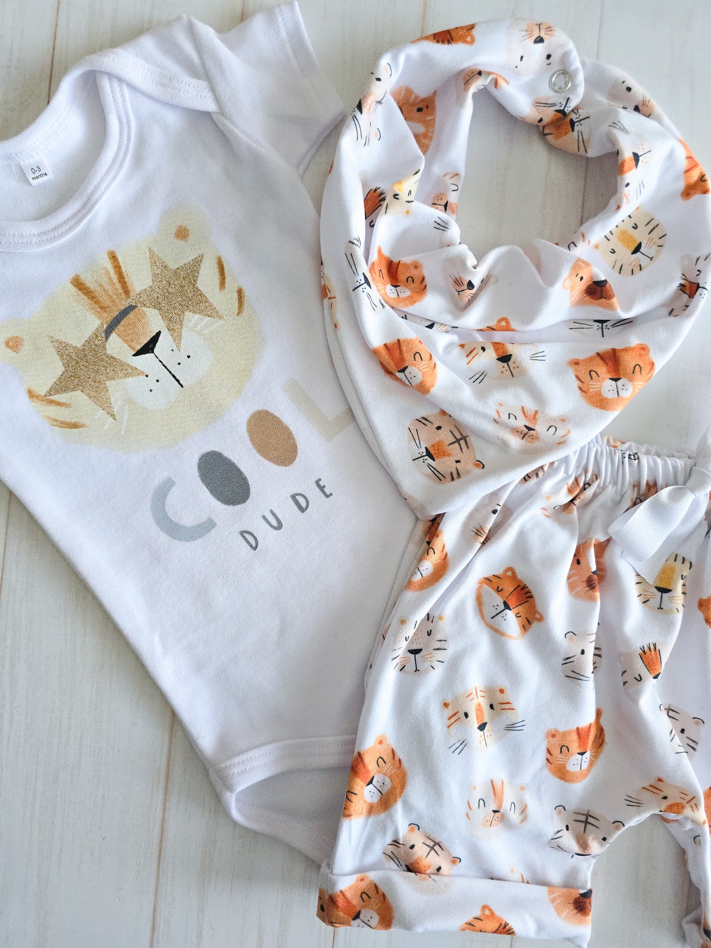 Printed Bodysuit/Shirt- Tiger (Cool dude)