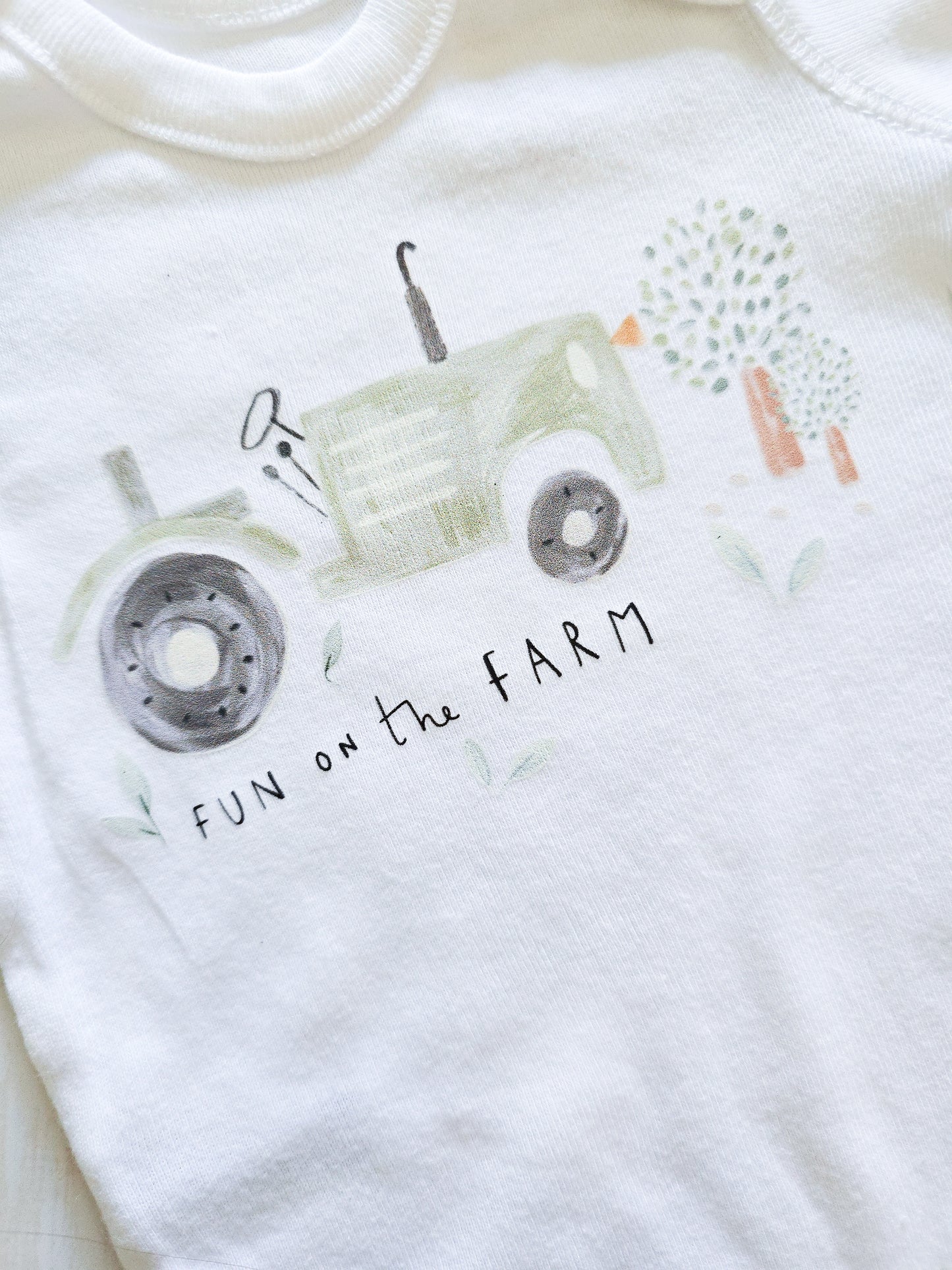 Printed Bodysuit- Fun on the Farm