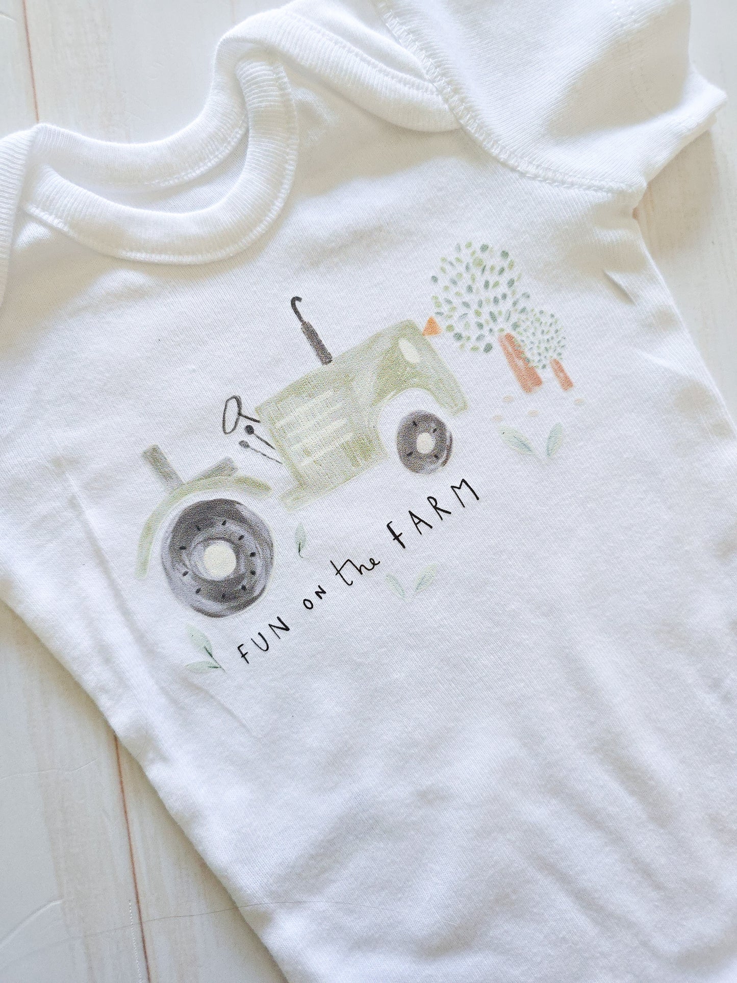 Printed Bodysuit- Fun on the Farm