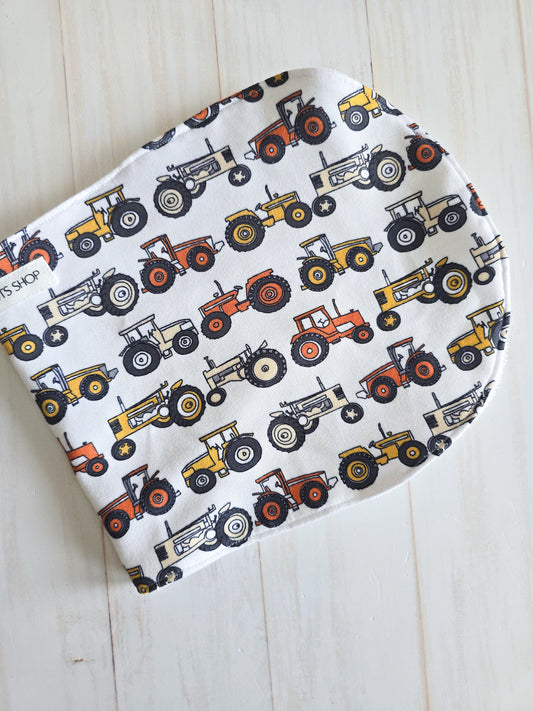 Burp Cloth- Tractors