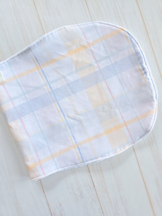 Burp Cloth- Checkered Pastel
