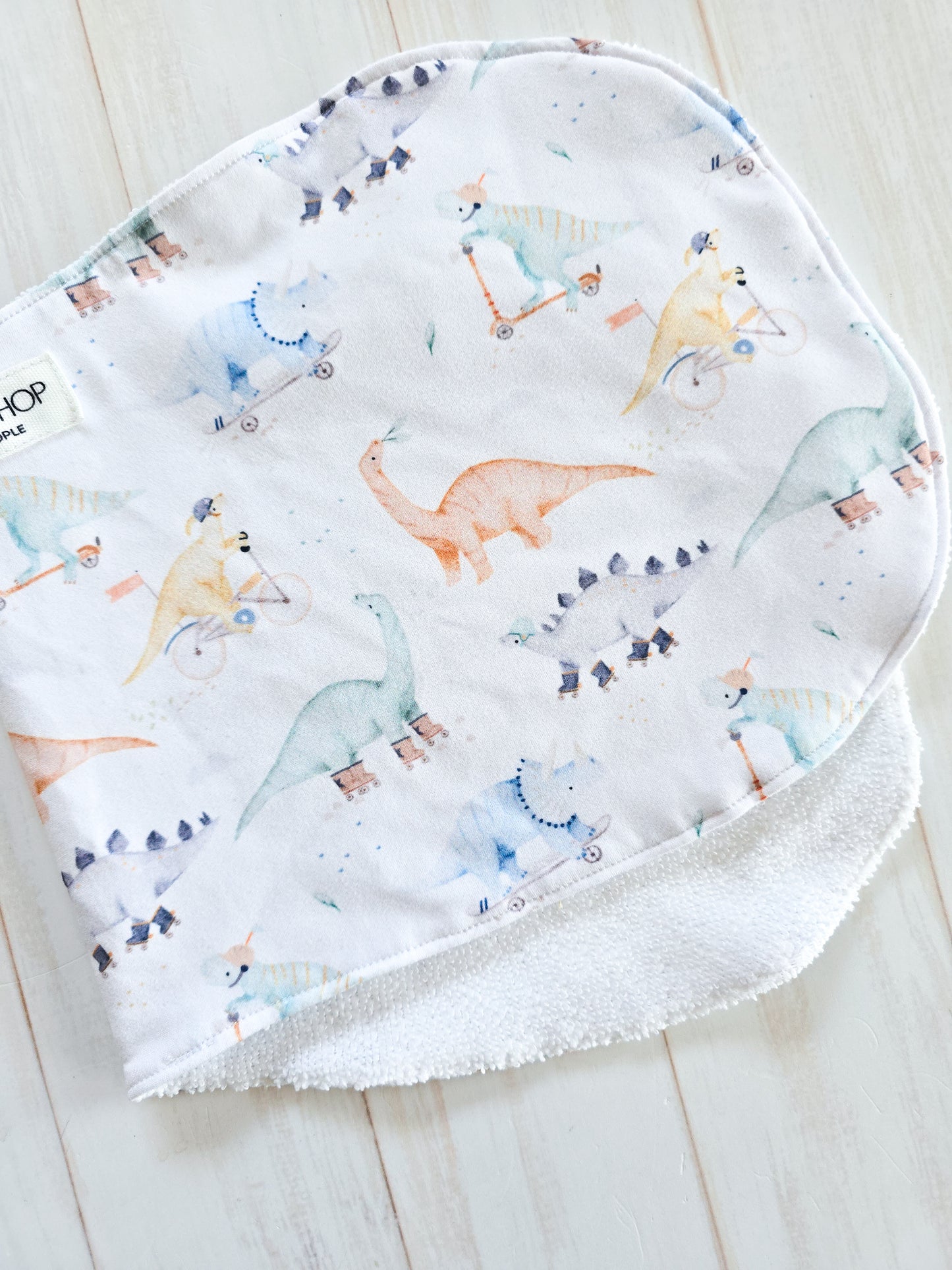 Burp Cloth- Roller Dinos