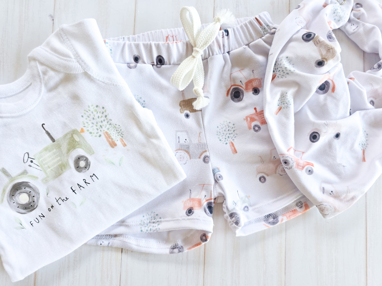 Printed Bodysuit- Fun on the Farm