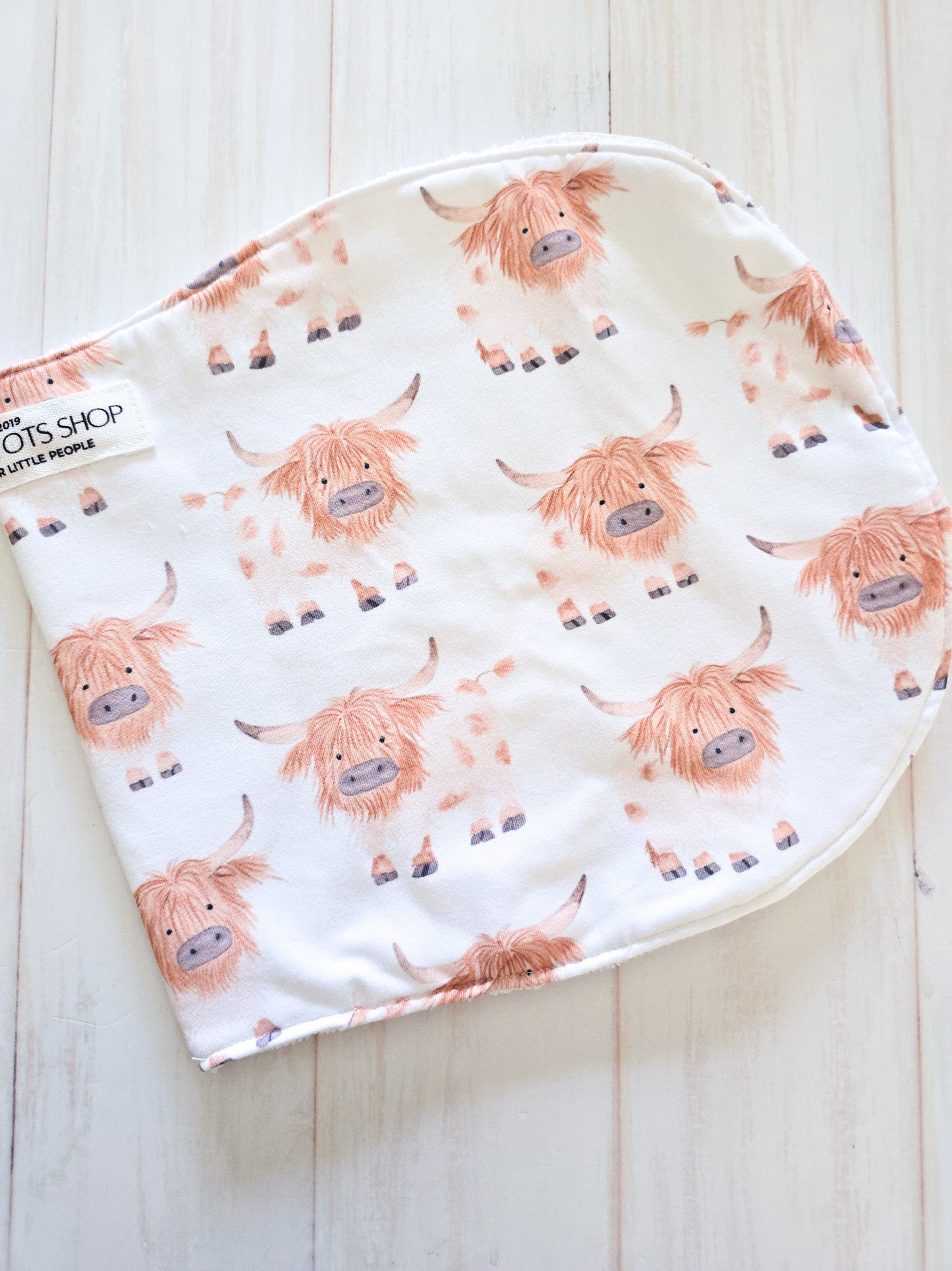 Burp Cloth- Higlander Cow