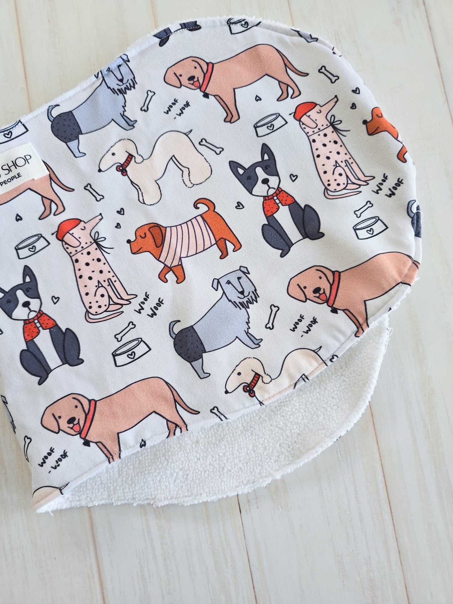 Burp Cloth- Wagging Tails