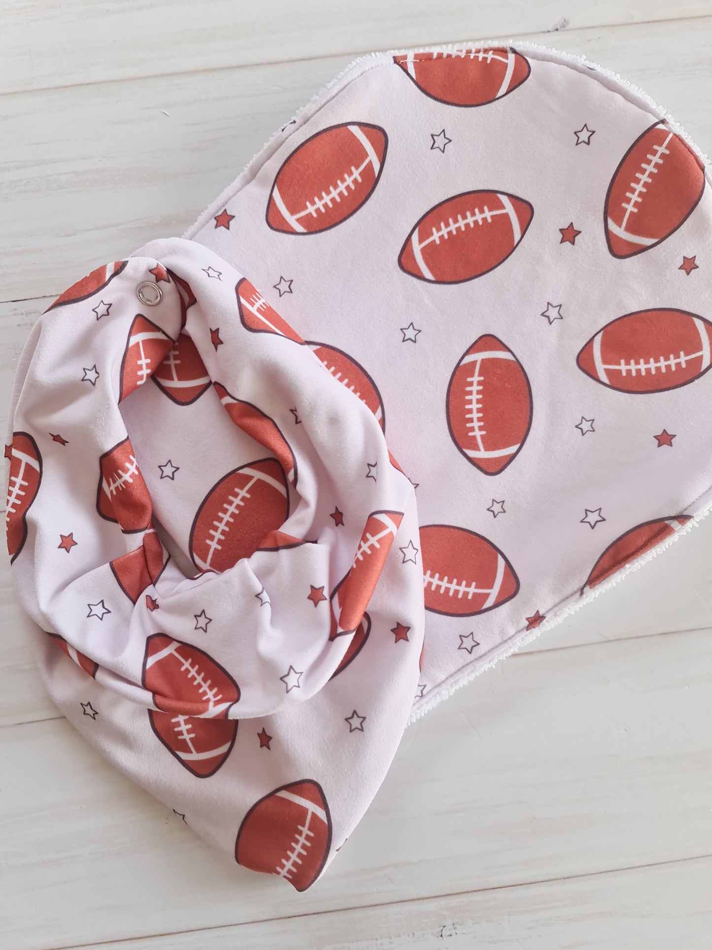 Burp Cloth- Football