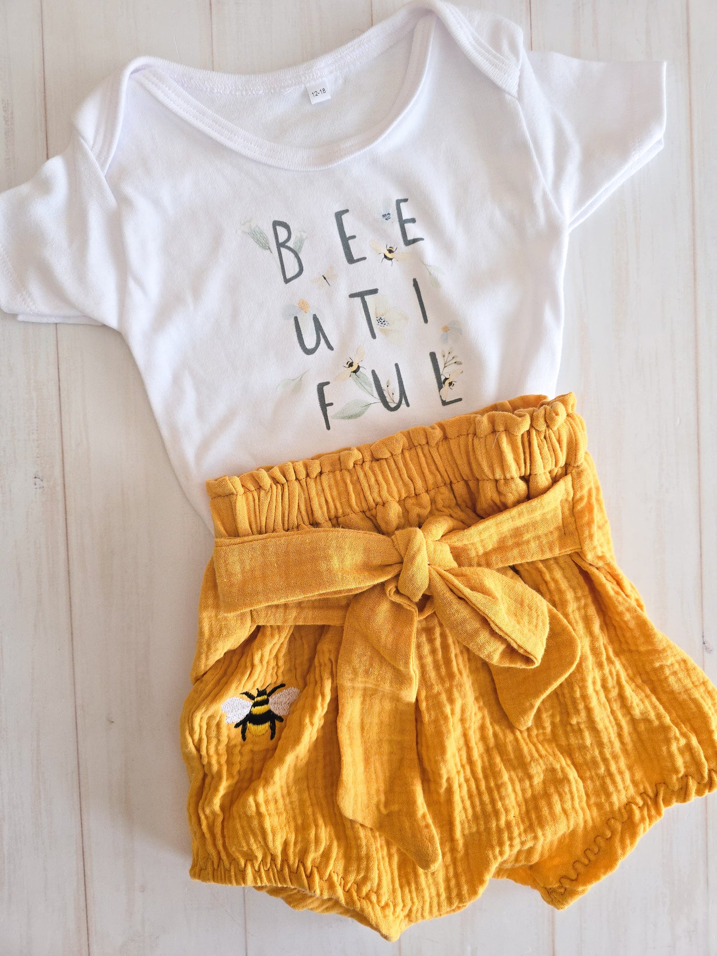 Printed Bodysuit- Bee-utiful