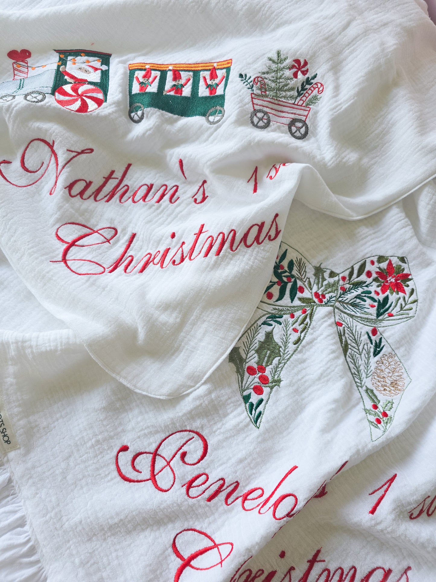 Personalised Christmas Blanket- Girls