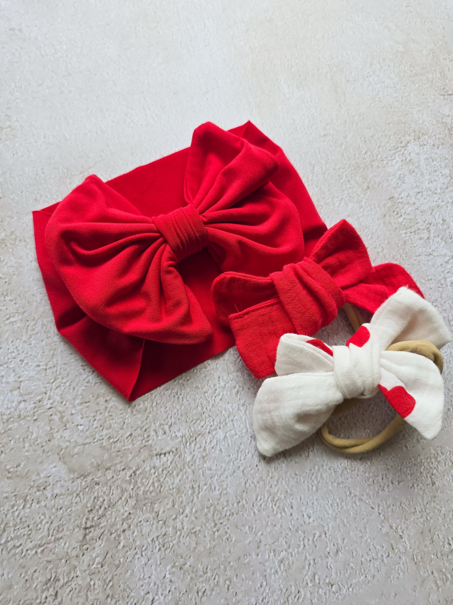 Big Bow Headband- Red