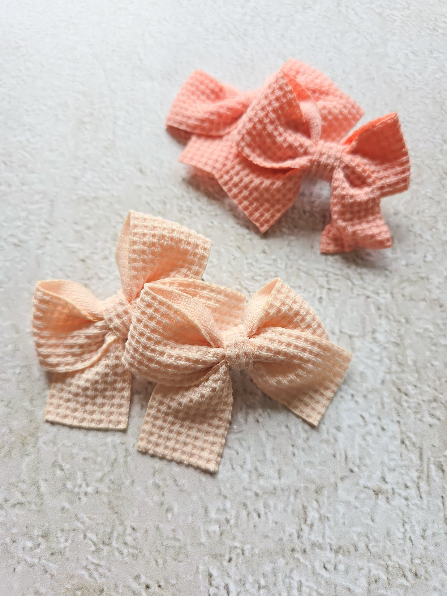 Alligator Hair Bows Dusty Pink & Peach(4)