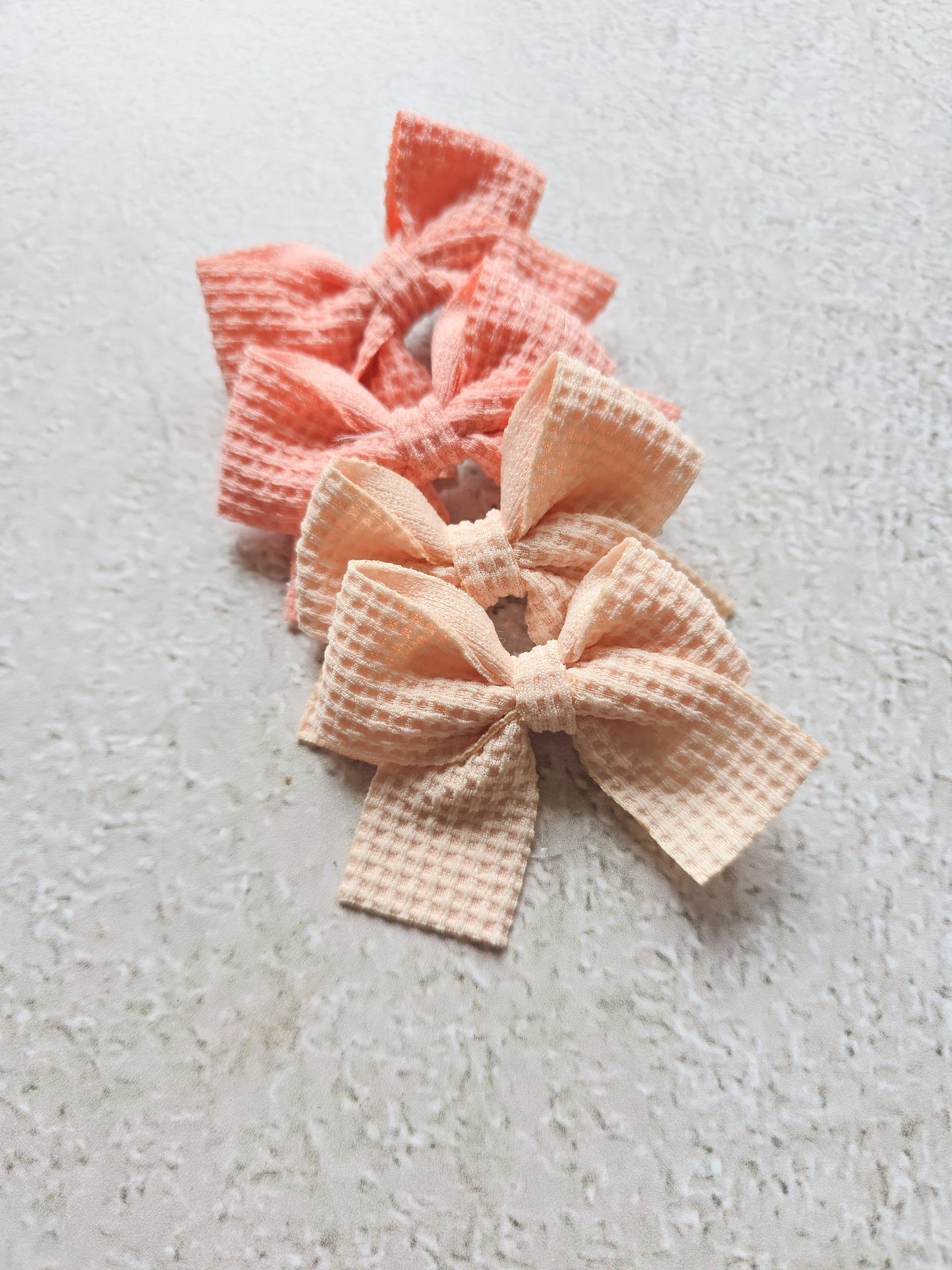 Alligator Hair Bows Dusty Pink & Peach(4)