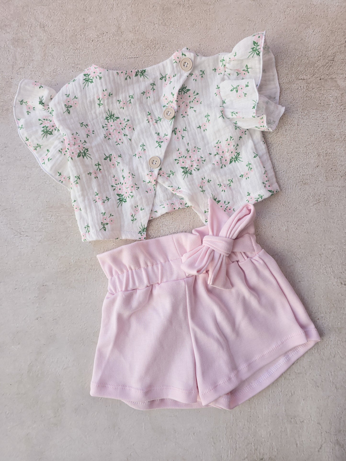 Rosie Set with Pale Pink Mathilda Bloomers
