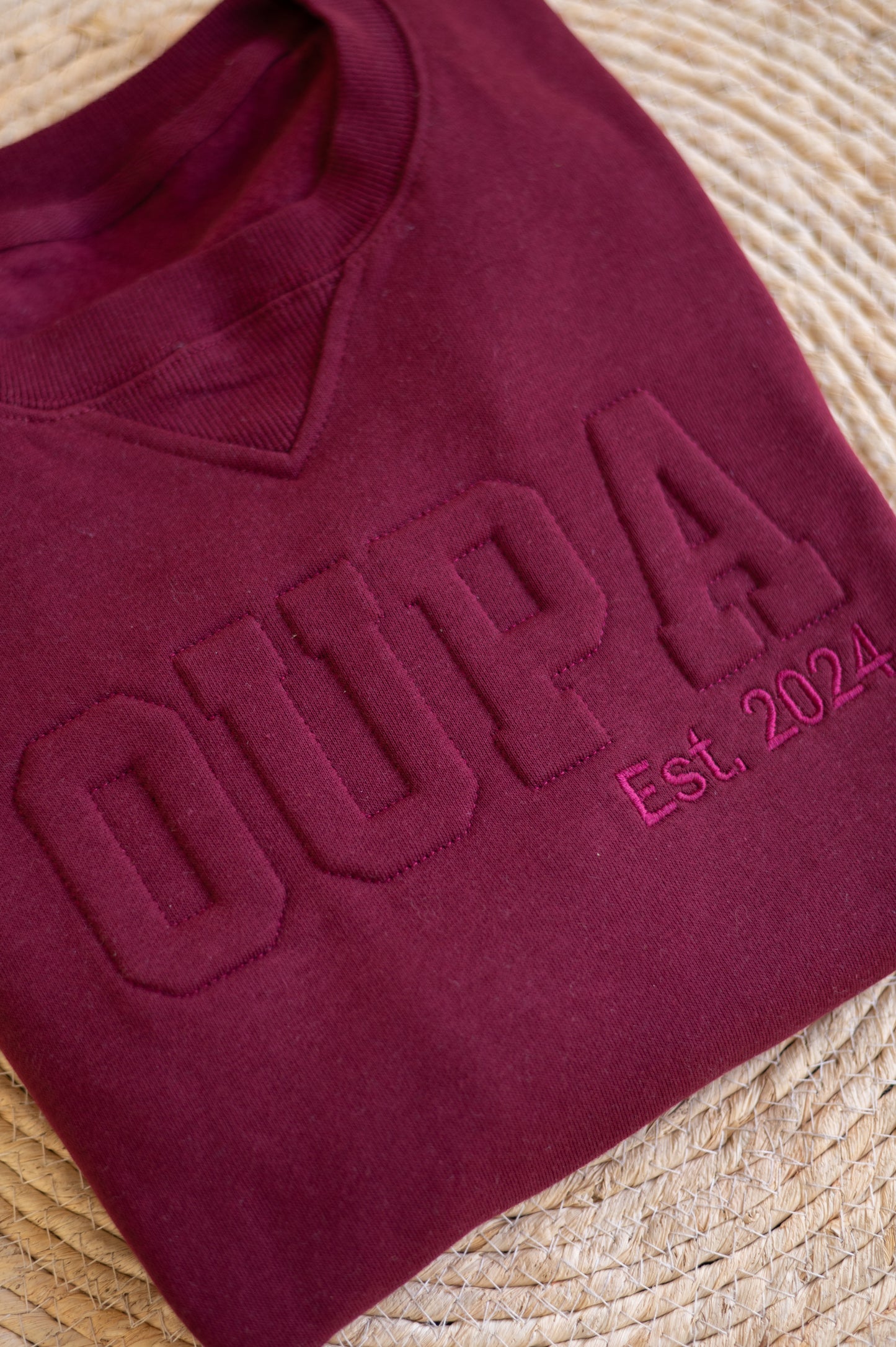 Sweater- Embossed with sleeve Embroidery