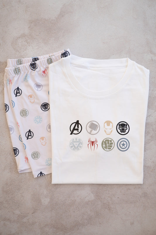 Matching PJ Set- Hero Badges (Dad)