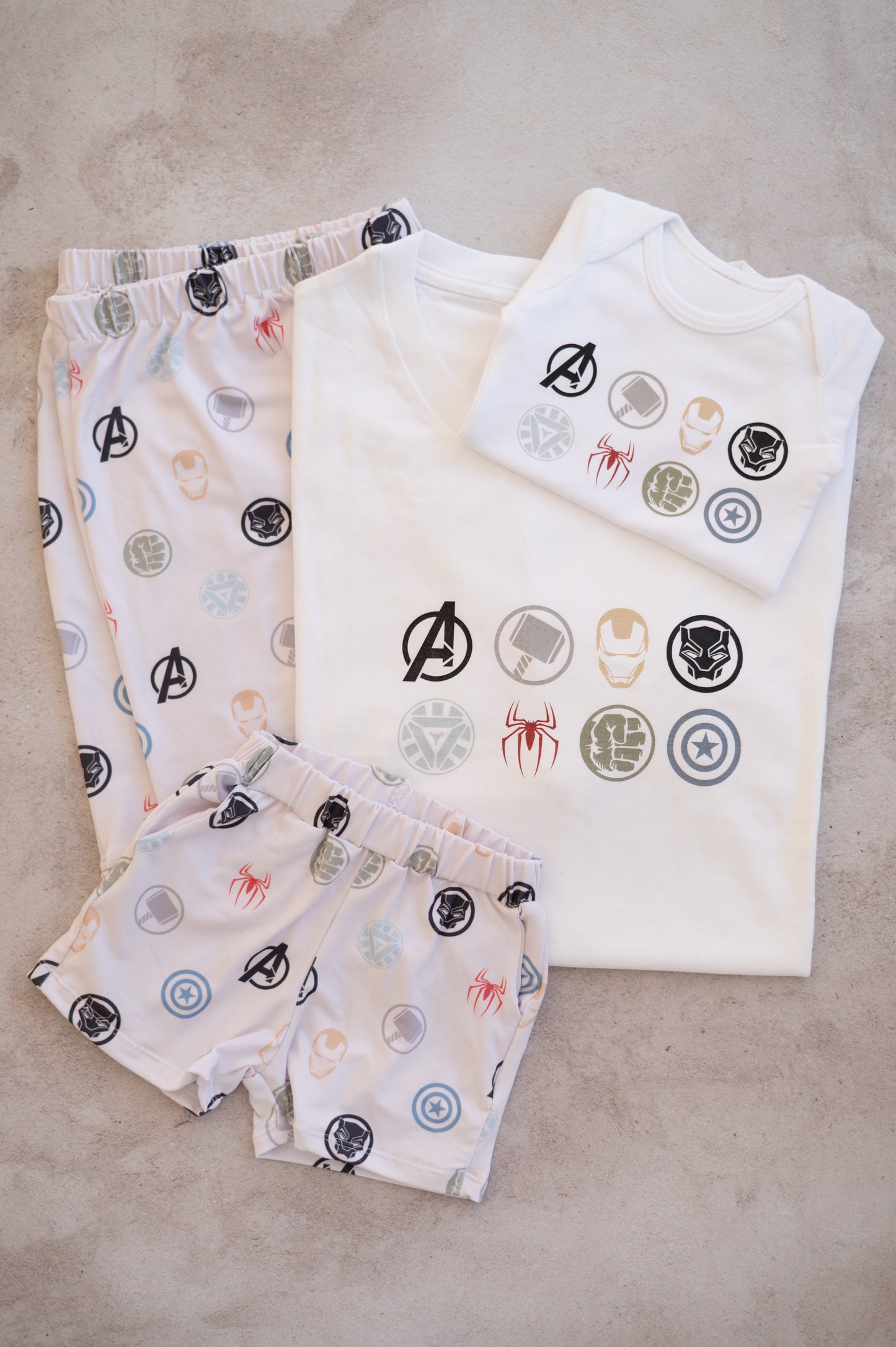 Matching PJ Set- Hero Badges (Dad)