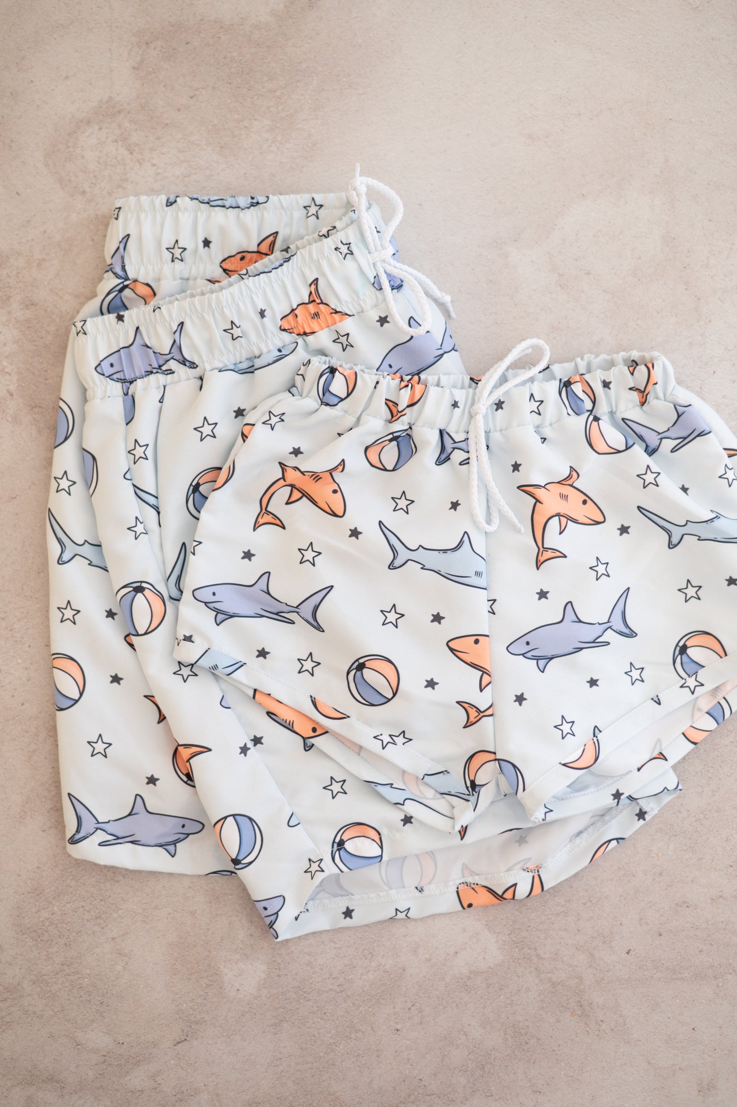Boys Swim Boardies- Sharks