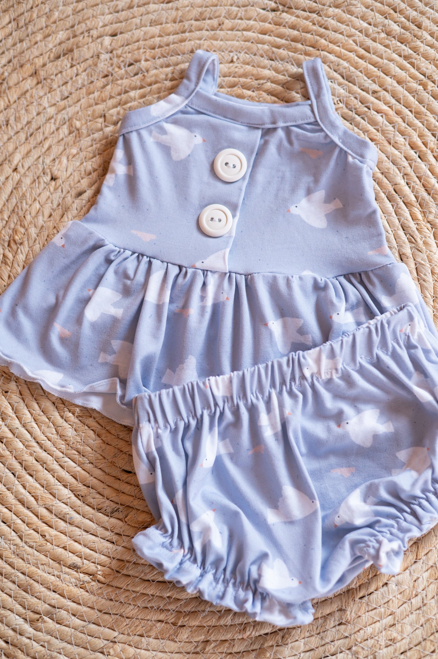 Cami 2 piece set- Scandi Birds