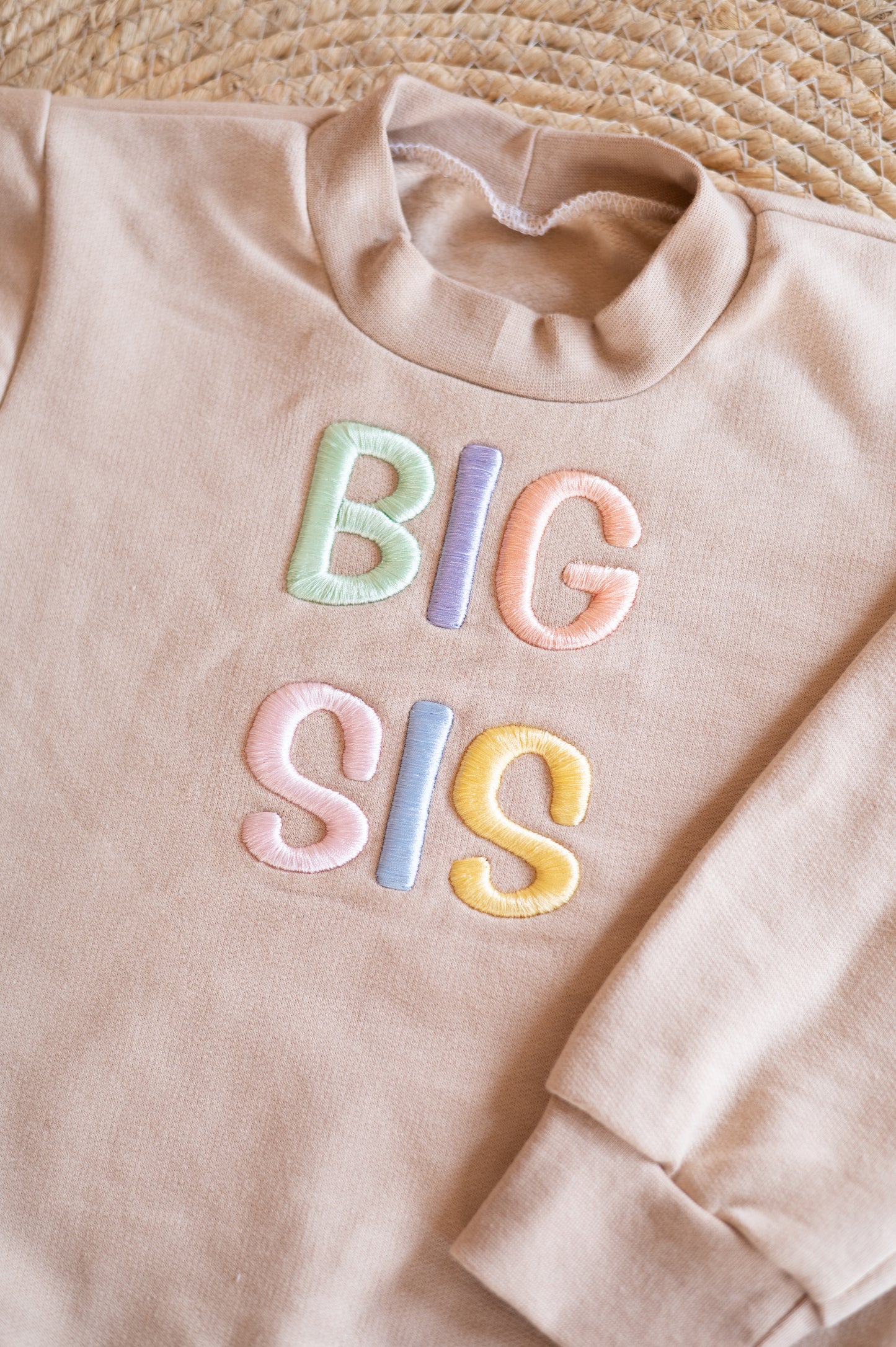 Little Sis Puff embroidered sweater