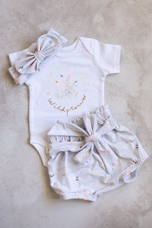 3 Piece set-Bloom Free Little Wildflower