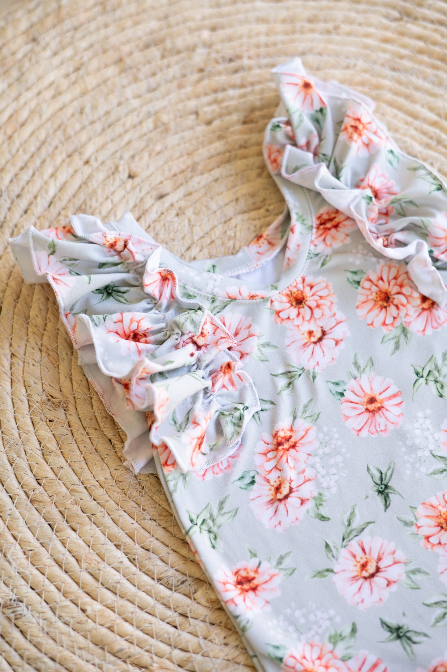 Flutter Jumpsuit- Dahlia Flowers