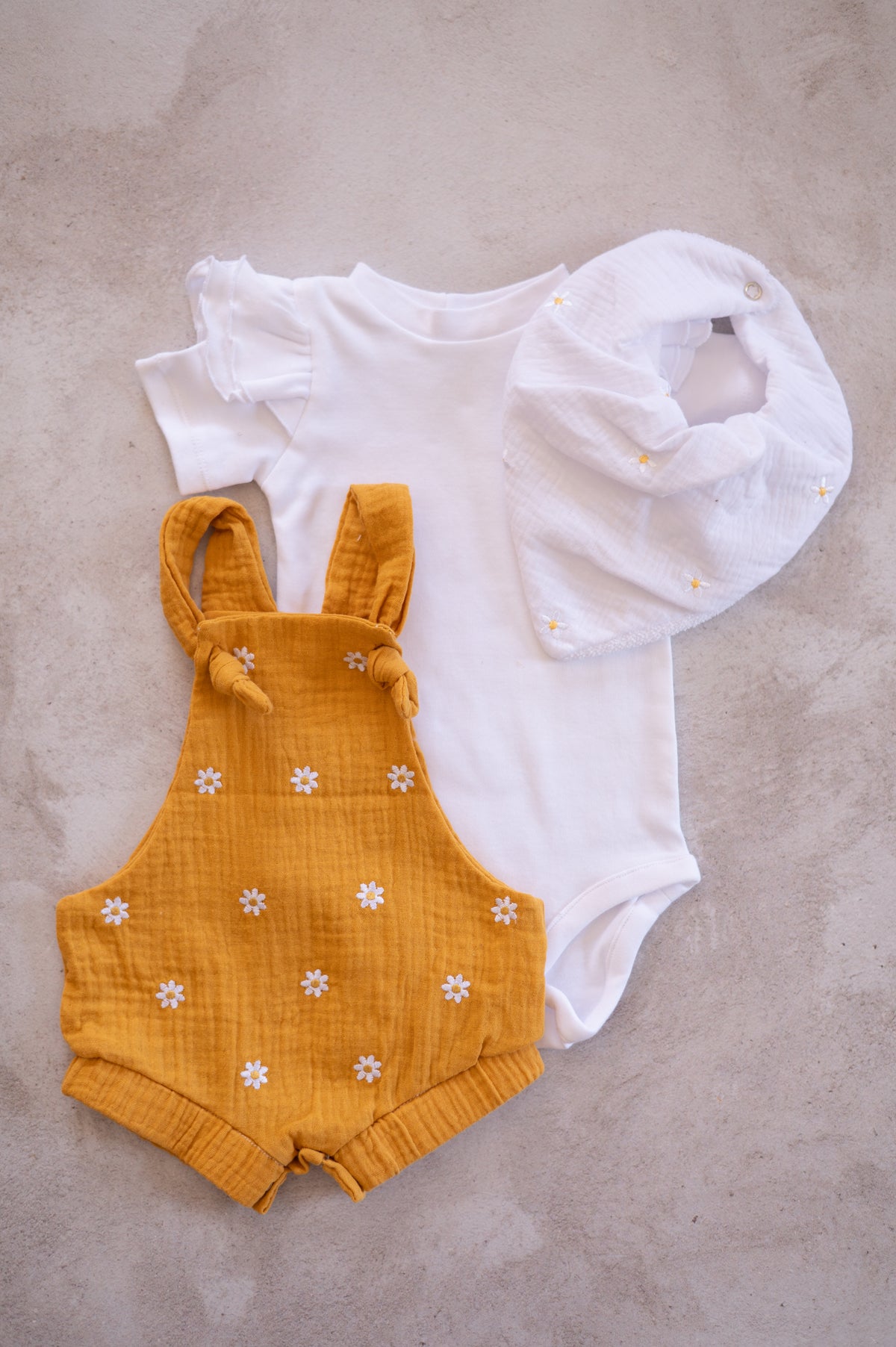 Daisy Embroidered Romper