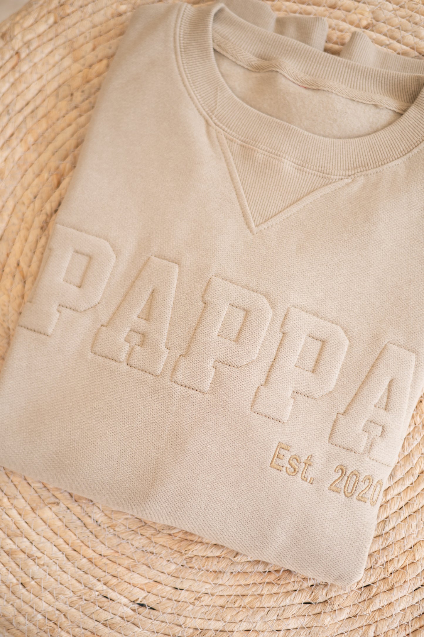 Sweater- Embossed with sleeve Embroidery