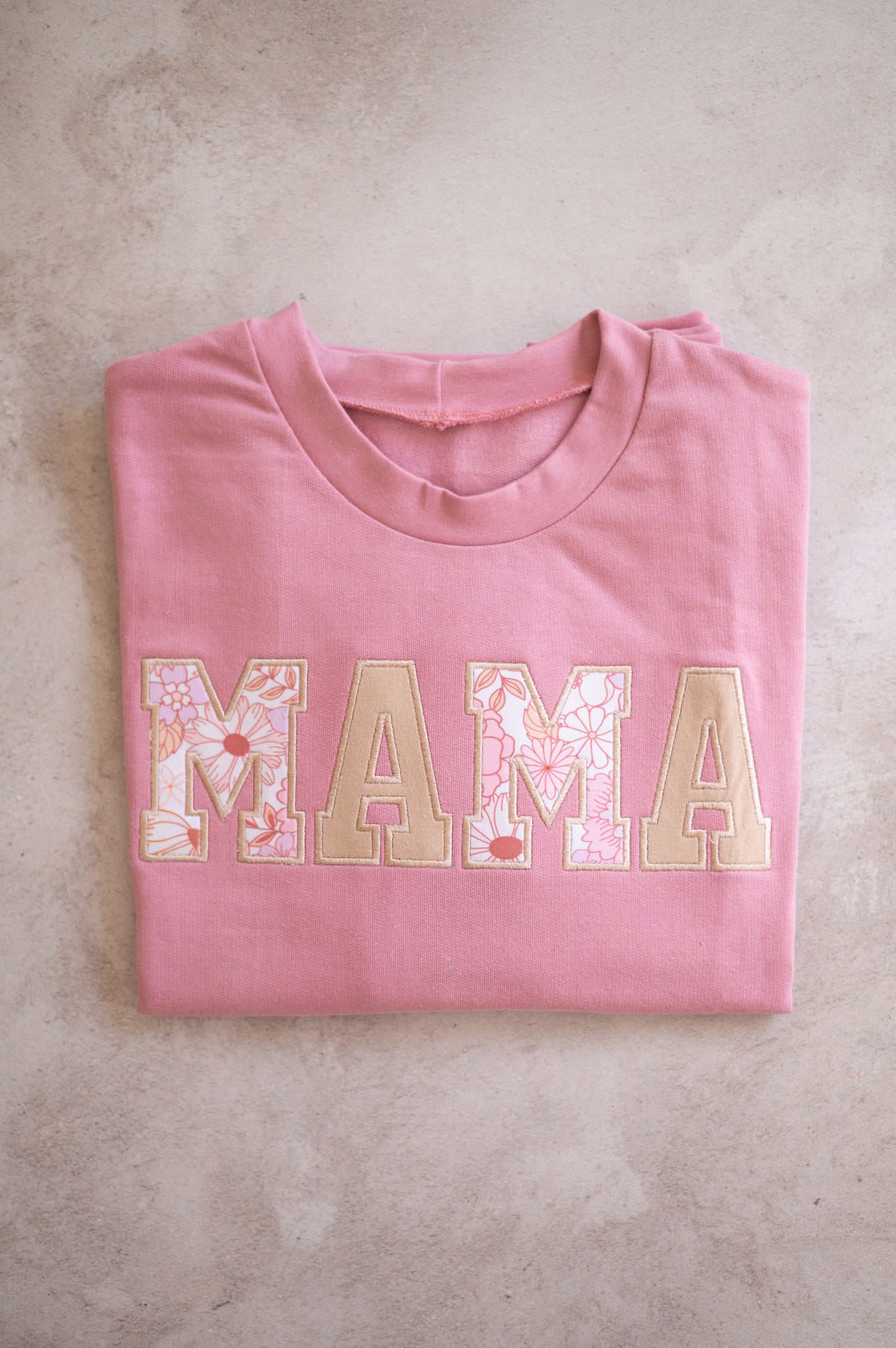 MAMA/MAMMA Applique Sweatshirt(Pink/Ivy/Other)