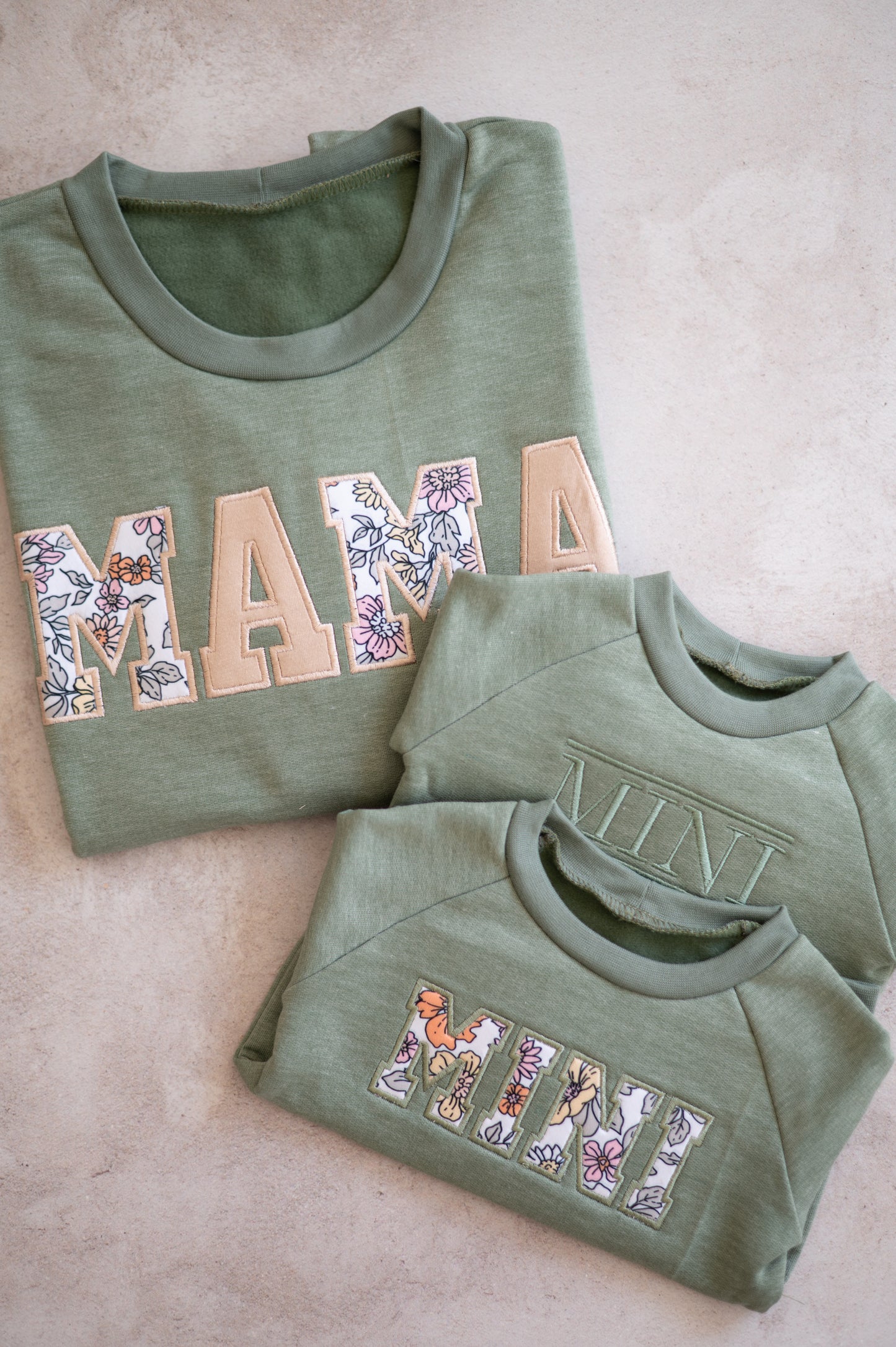 MAMA/MAMMA Applique Sweatshirt(Pink/Ivy/Other)