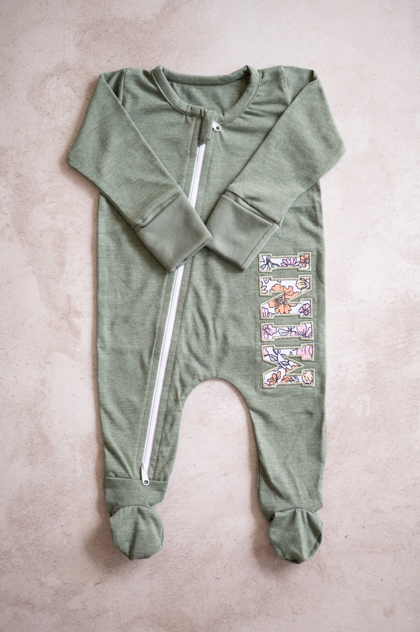 Zippy Grow- MINI Applique (Pink/Stone)