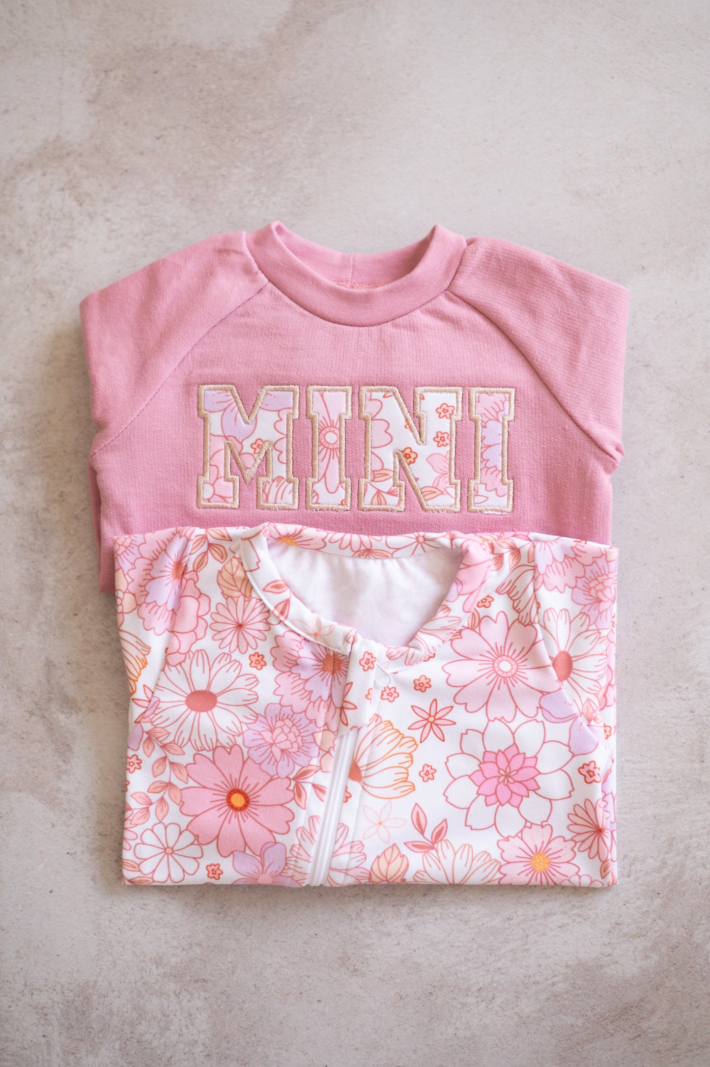 MAMA/MAMMA Applique Sweatshirt(Pink/Ivy/Other)