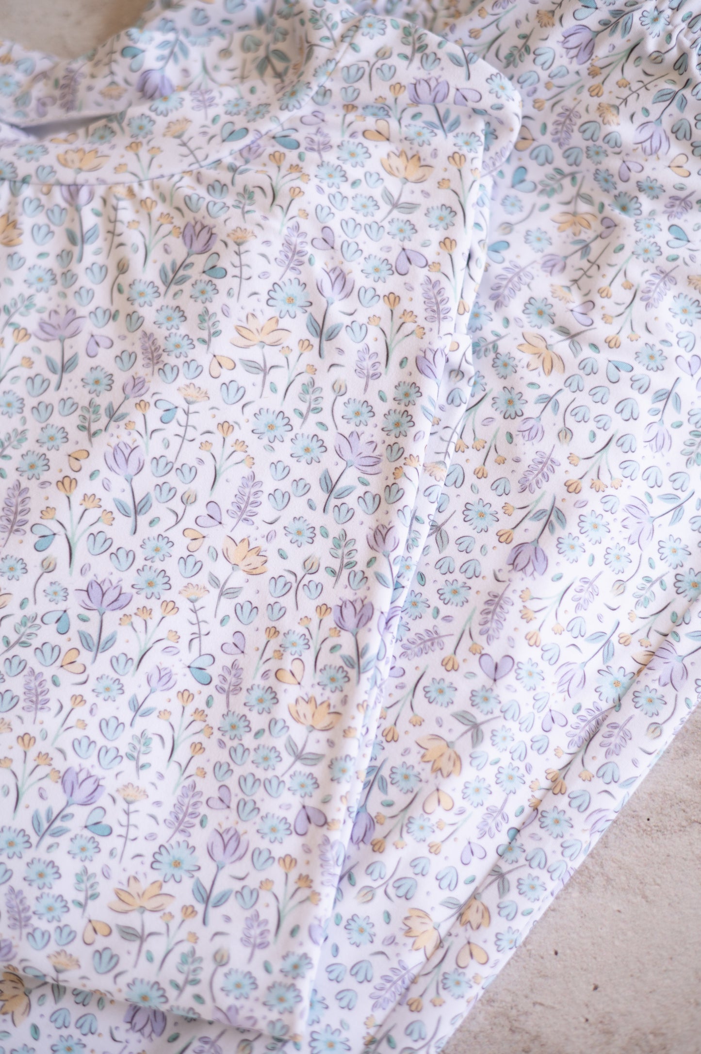 Mom and Me Matching PJs( Adults)- Blue Meadow