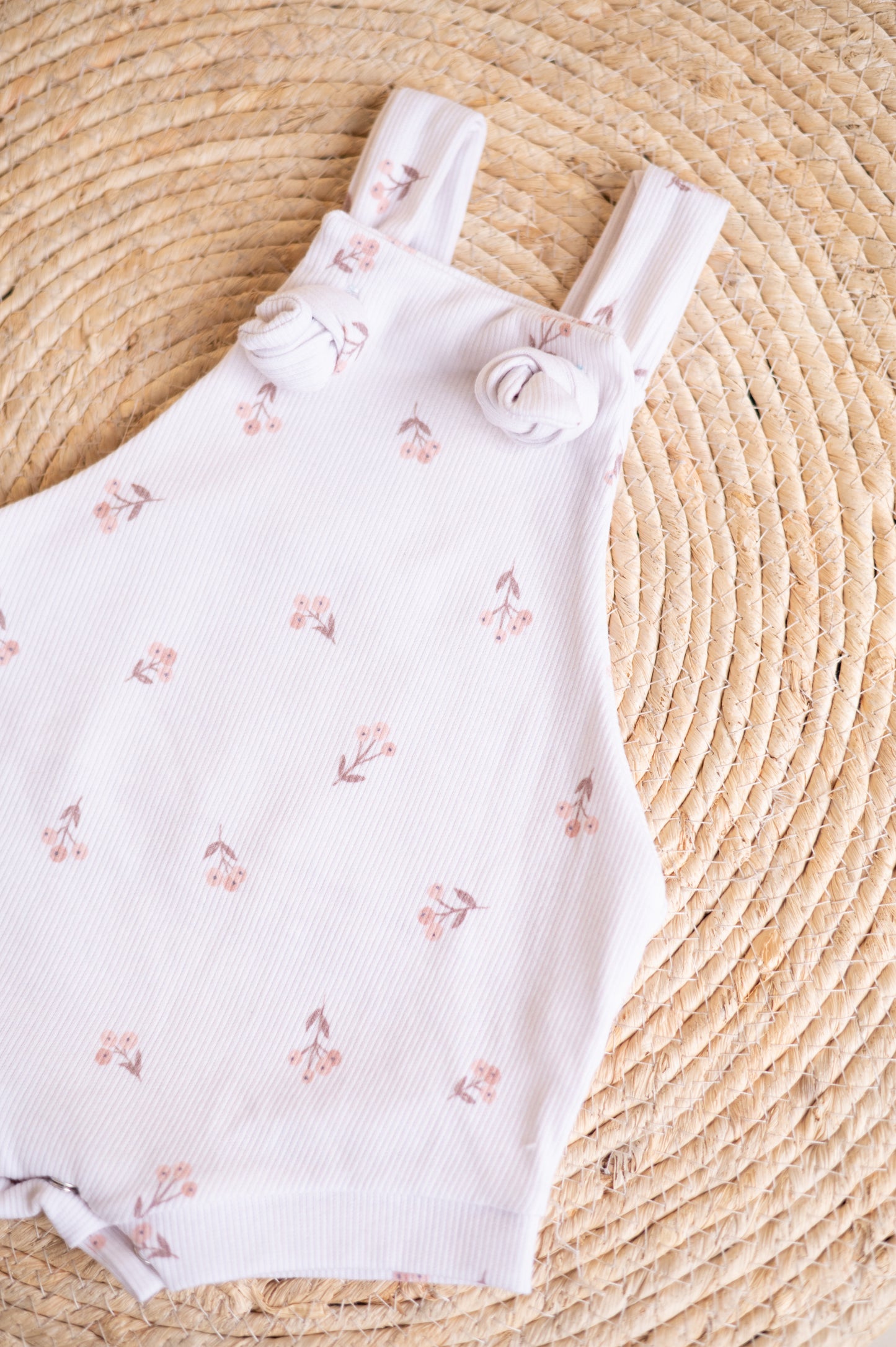 Overall Romper- Muted Raspberries