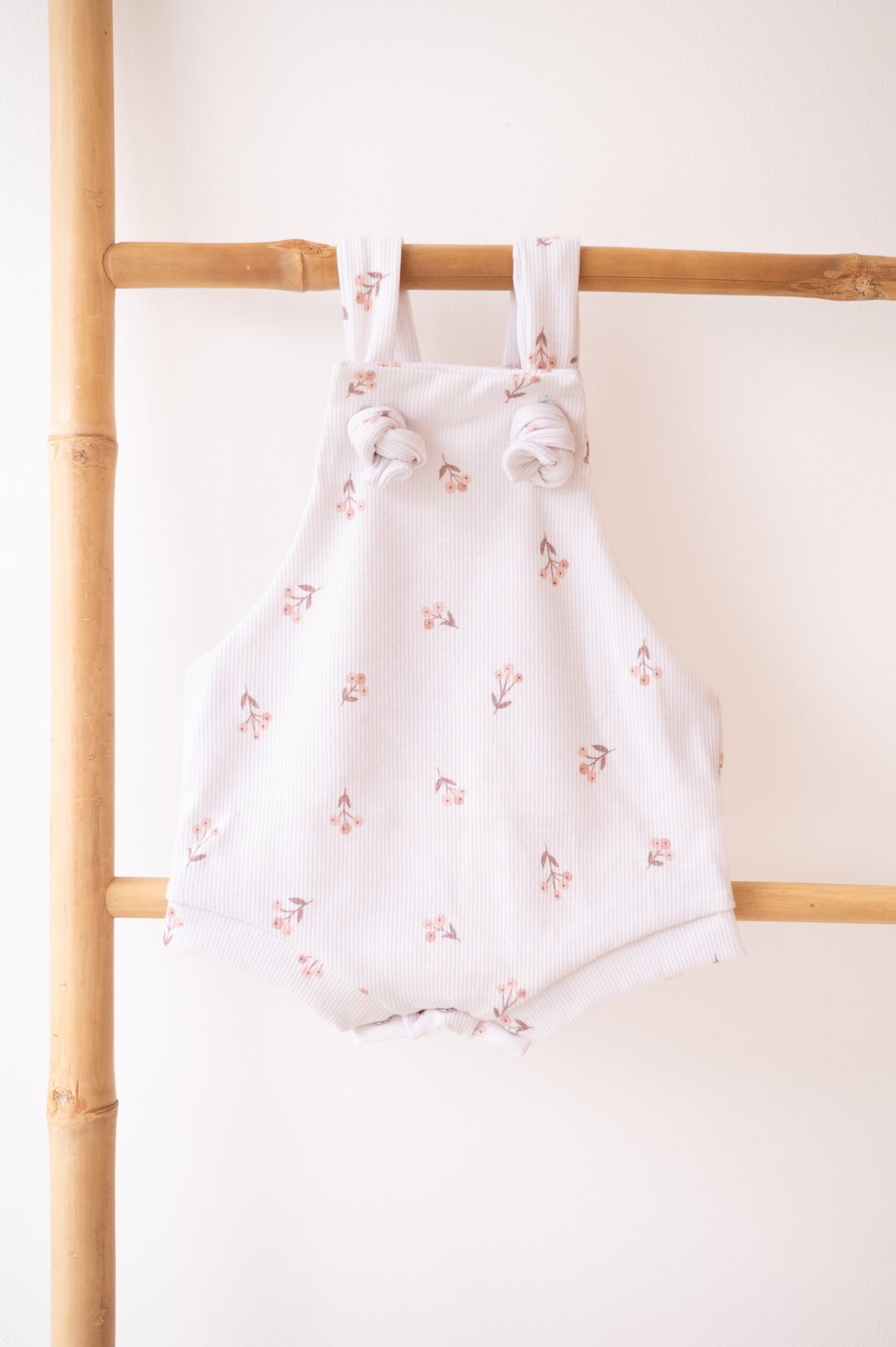 Overall Romper- Muted Raspberries