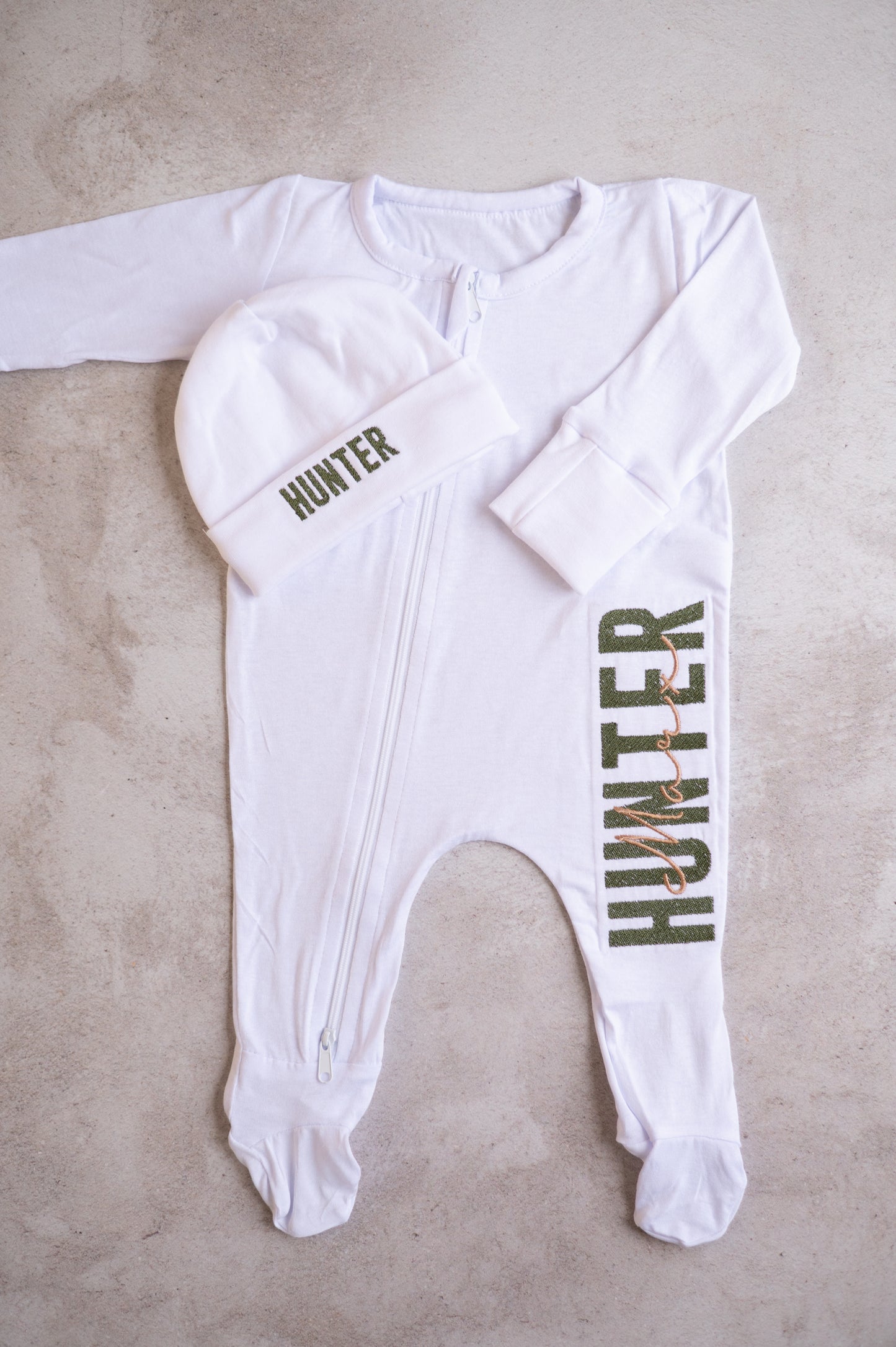 Personalised Zippy Grow (only)- Double Stitch