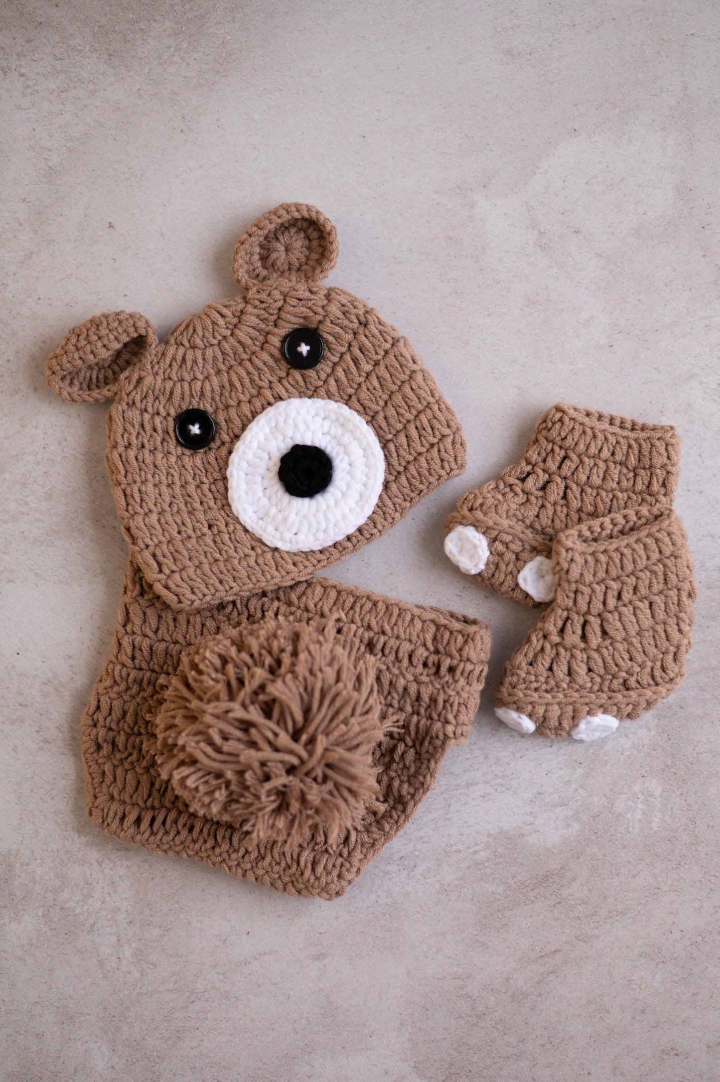 Bear Crochet Set( 3 Pc)