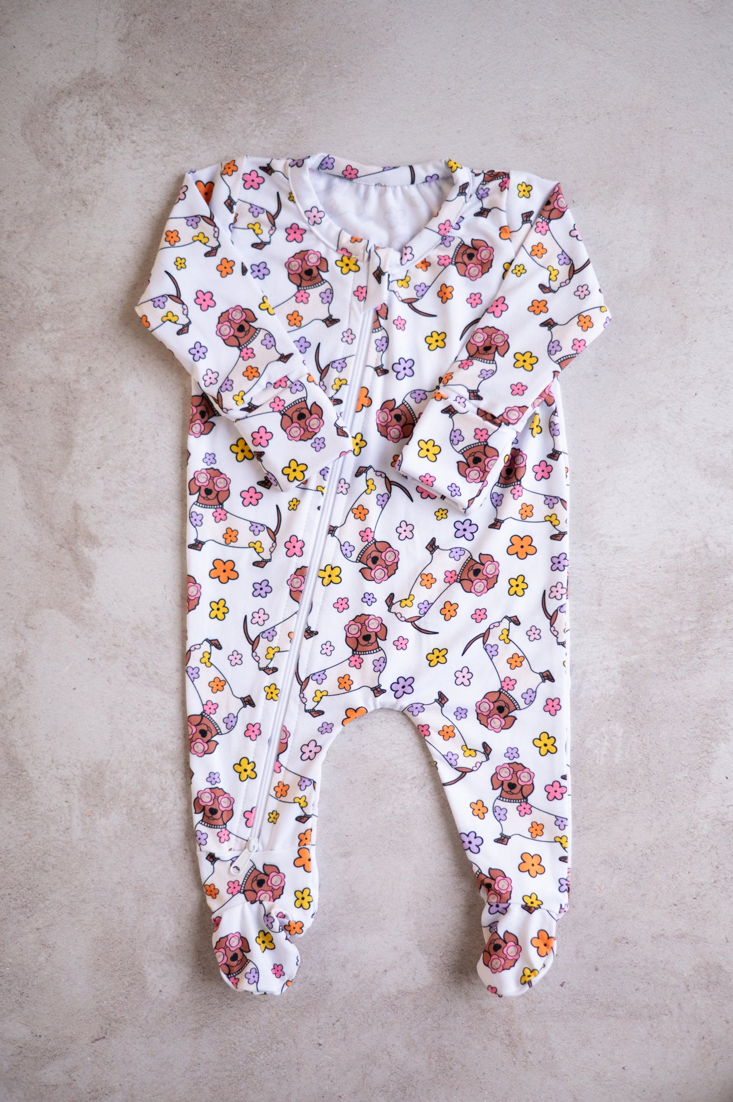 Zippy Grow- Floral Duchshund