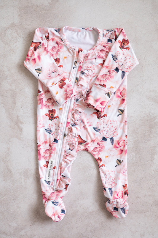 Frilly Zippy Grow- Pink and White Peonies