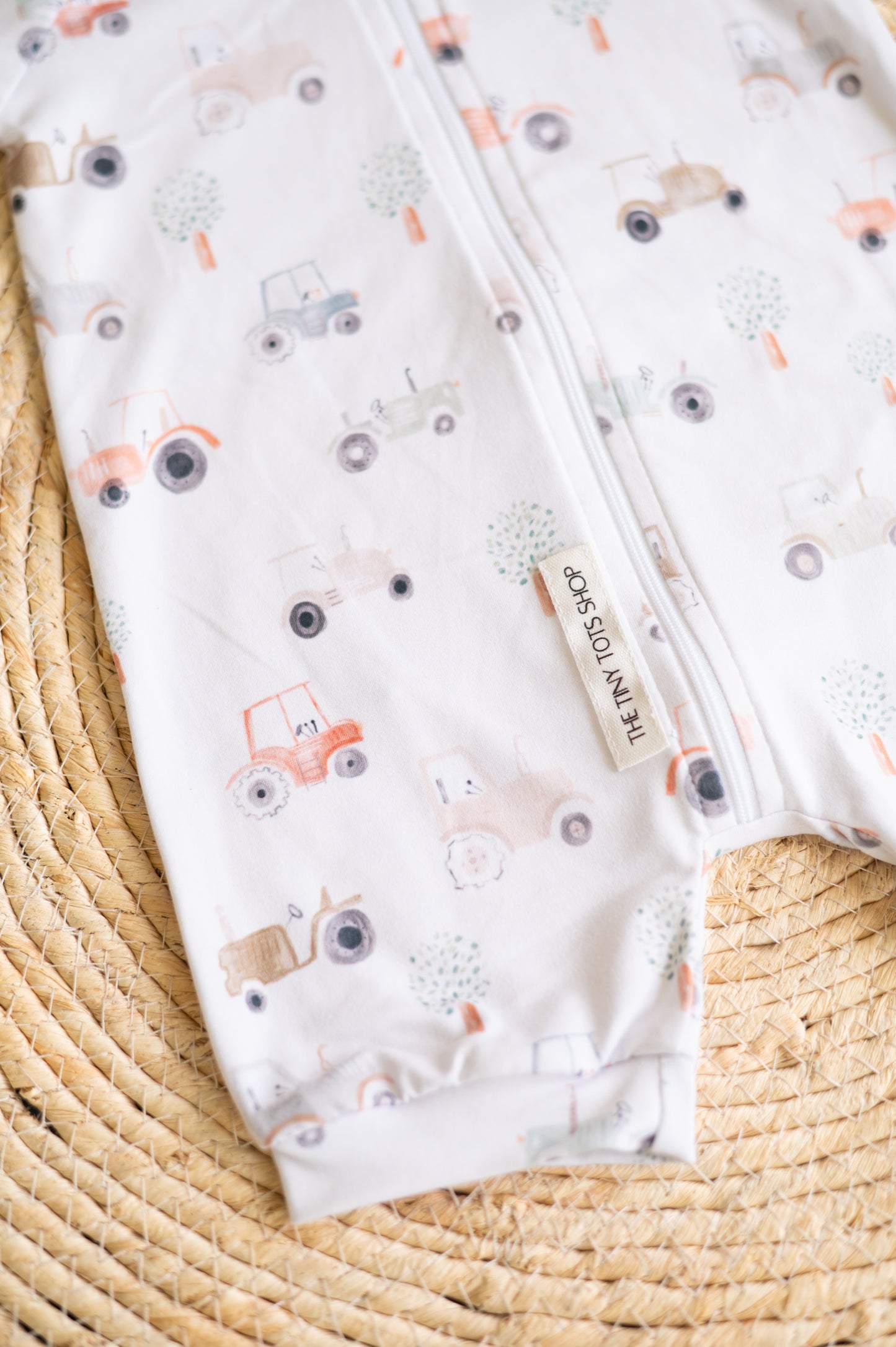 Short Zippy Romper- Field Days