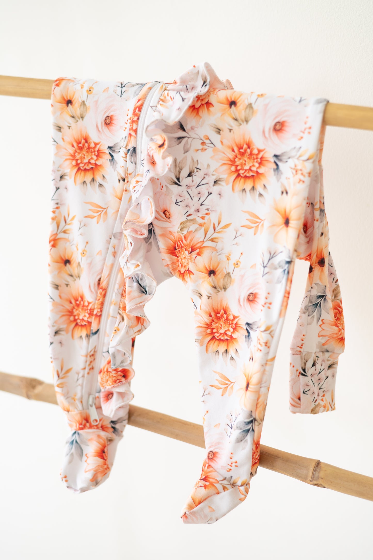 Frilly Zip suit- Rise and Shine