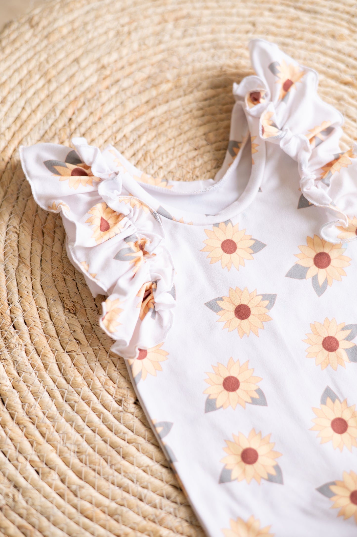 Flutter Jumpsuit- Sunflowers