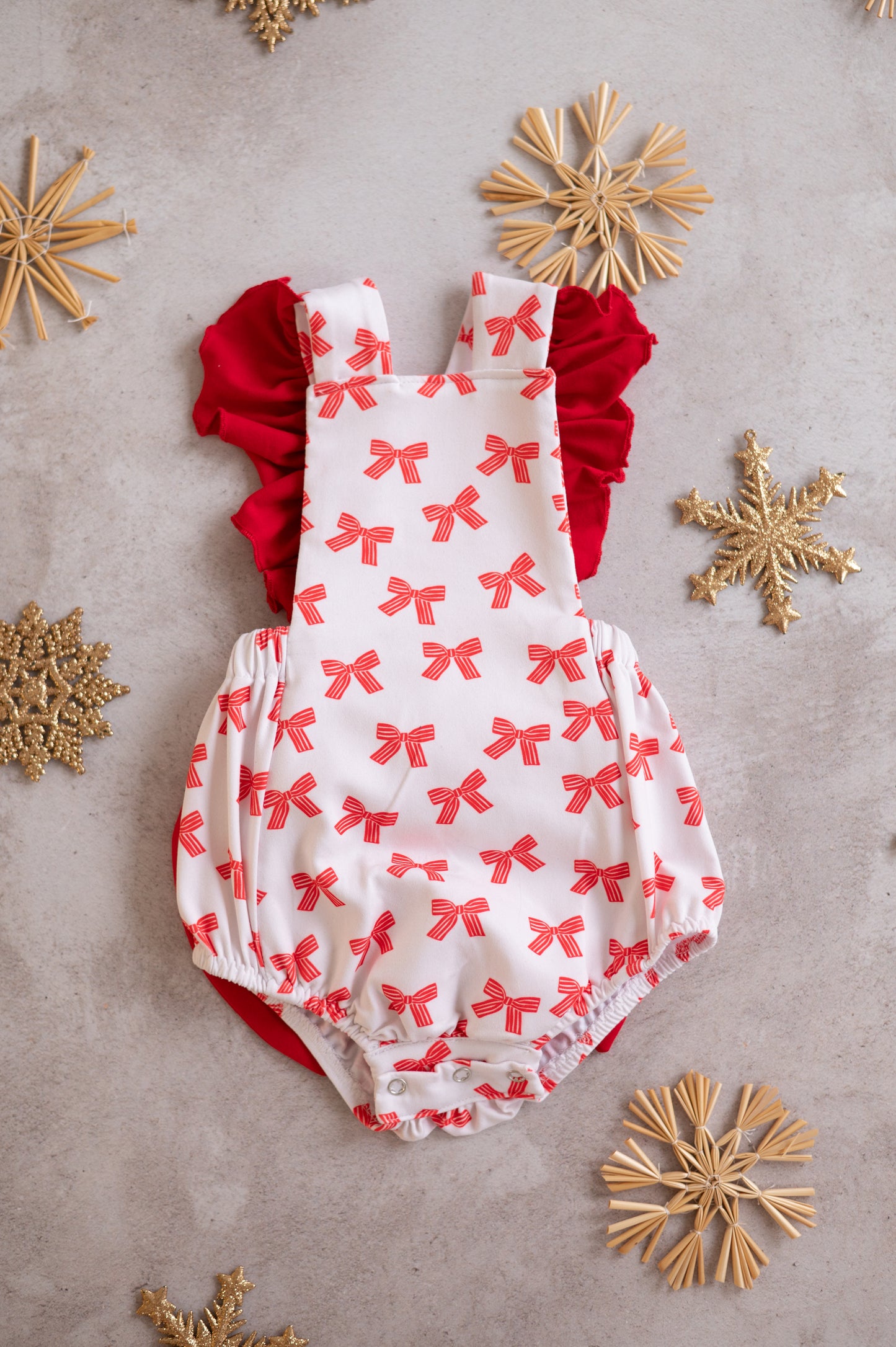 Big Bow Christmas Romper